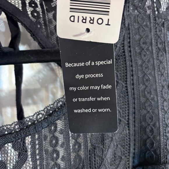 TORRID Sz 22-24 Maxi Dress Slab Cotton Lace Neckline Slinky Pockets NEW WITH TAG - Picture 11 of 14